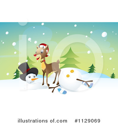 Royalty-Free (RF) Reindeer Clipart Illustration by NoahsKnight - Stock Sample #1129069