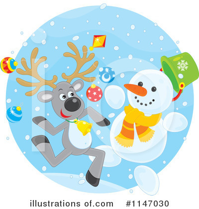Royalty-Free (RF) Reindeer Clipart Illustration by Alex Bannykh - Stock Sample #1147030