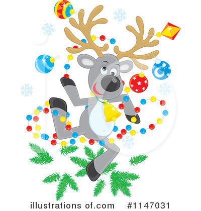 Royalty-Free (RF) Reindeer Clipart Illustration by Alex Bannykh - Stock Sample #1147031
