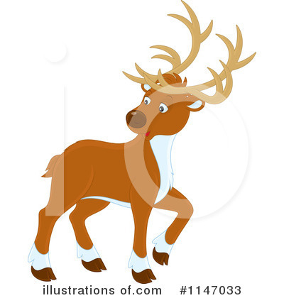 Royalty-Free (RF) Reindeer Clipart Illustration by Alex Bannykh - Stock Sample #1147033