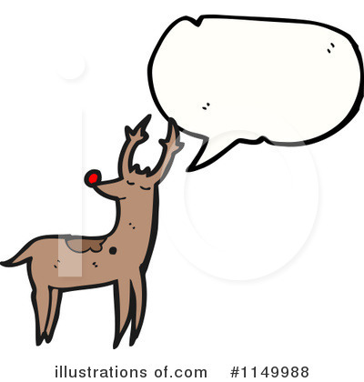 Royalty-Free (RF) Reindeer Clipart Illustration by lineartestpilot - Stock Sample #1149988