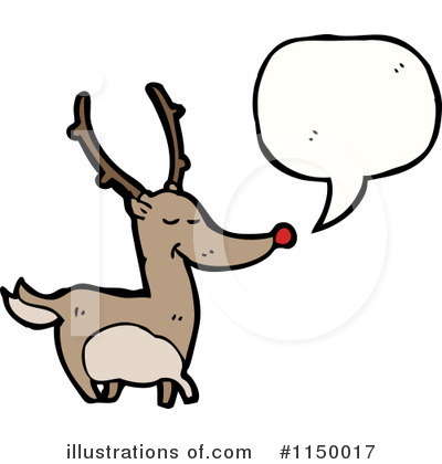 Royalty-Free (RF) Reindeer Clipart Illustration by lineartestpilot - Stock Sample #1150017