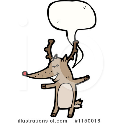 Royalty-Free (RF) Reindeer Clipart Illustration by lineartestpilot - Stock Sample #1150018