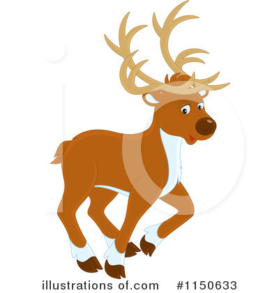 Royalty-Free (RF) Reindeer Clipart Illustration by Alex Bannykh - Stock Sample #1150633