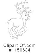 Reindeer Clipart #1150634 by Alex Bannykh