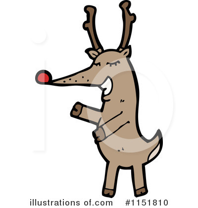 Royalty-Free (RF) Reindeer Clipart Illustration by lineartestpilot - Stock Sample #1151810