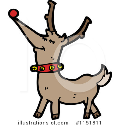 Royalty-Free (RF) Reindeer Clipart Illustration by lineartestpilot - Stock Sample #1151811