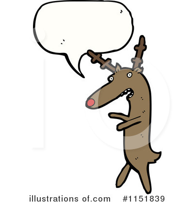 Royalty-Free (RF) Reindeer Clipart Illustration by lineartestpilot - Stock Sample #1151839