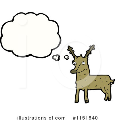 Royalty-Free (RF) Reindeer Clipart Illustration by lineartestpilot - Stock Sample #1151840
