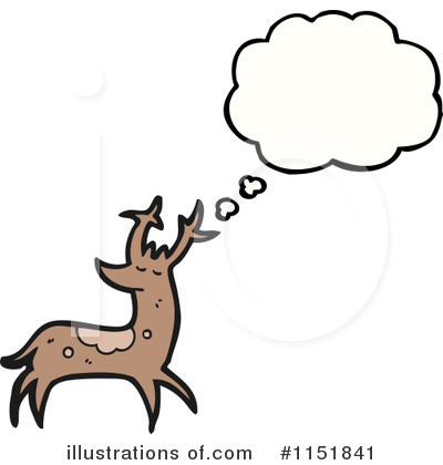 Royalty-Free (RF) Reindeer Clipart Illustration by lineartestpilot - Stock Sample #1151841
