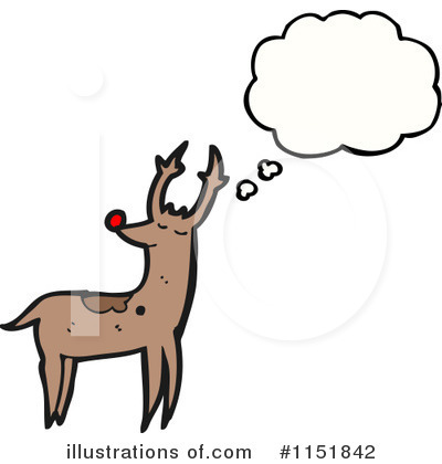 Royalty-Free (RF) Reindeer Clipart Illustration by lineartestpilot - Stock Sample #1151842