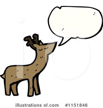 Royalty-Free (RF) Reindeer Clipart Illustration by lineartestpilot - Stock Sample #1151846