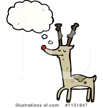 Royalty-Free (RF) Reindeer Clipart Illustration by lineartestpilot - Stock Sample #1151847