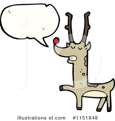 Royalty-Free (RF) Reindeer Clipart Illustration by lineartestpilot - Stock Sample #1151848
