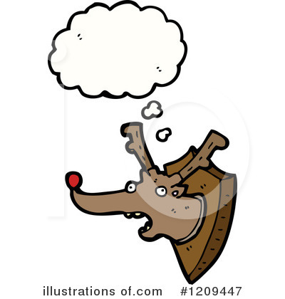 Royalty-Free (RF) Reindeer Clipart Illustration by lineartestpilot - Stock Sample #1209447