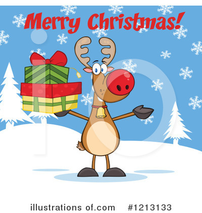 Christmas Greeting Clipart #1213133 by Hit Toon