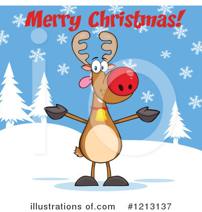 Christmas Greeting Clipart #1213137 by Hit Toon