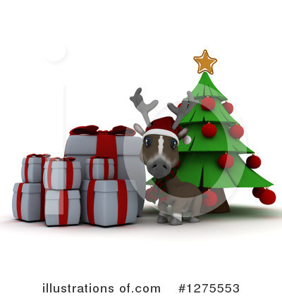 Royalty-Free (RF) Reindeer Clipart Illustration by KJ Pargeter - Stock Sample #1275553
