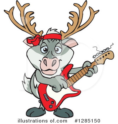 Royalty-Free (RF) Reindeer Clipart Illustration by Dennis Holmes Designs - Stock Sample #1285150