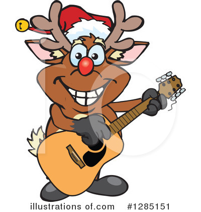 Royalty-Free (RF) Reindeer Clipart Illustration by Dennis Holmes Designs - Stock Sample #1285151