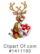 Reindeer Clipart #1411193 by AtStockIllustration