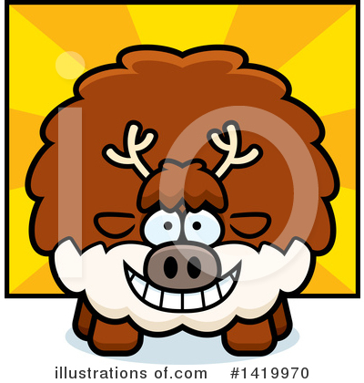 Royalty-Free (RF) Reindeer Clipart Illustration by Cory Thoman - Stock Sample #1419970