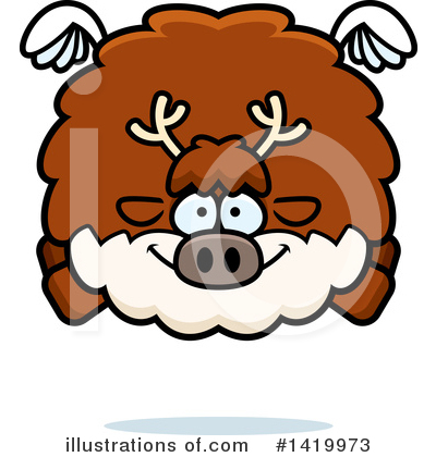Reindeer Clipart #1419973 by Cory Thoman