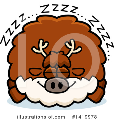 Royalty-Free (RF) Reindeer Clipart Illustration by Cory Thoman - Stock Sample #1419978