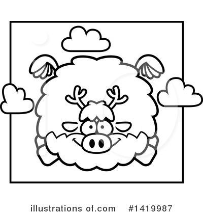Royalty-Free (RF) Reindeer Clipart Illustration by Cory Thoman - Stock Sample #1419987