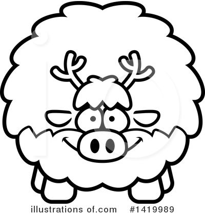 Royalty-Free (RF) Reindeer Clipart Illustration by Cory Thoman - Stock Sample #1419989