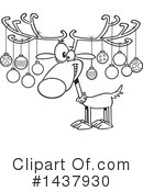 Reindeer Clipart #1437930 by toonaday