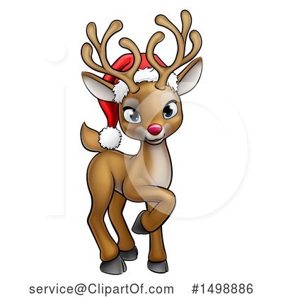 Royalty-Free (RF) Reindeer Clipart Illustration by AtStockIllustration - Stock Sample #1498886