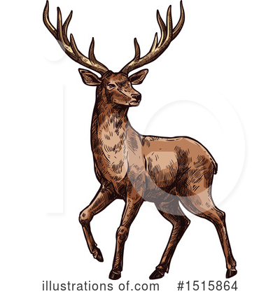 Elk Clipart #1515864 by Vector Tradition SM