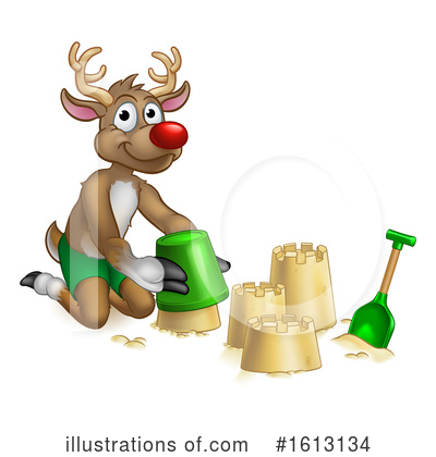 Royalty-Free (RF) Reindeer Clipart Illustration by AtStockIllustration - Stock Sample #1613134