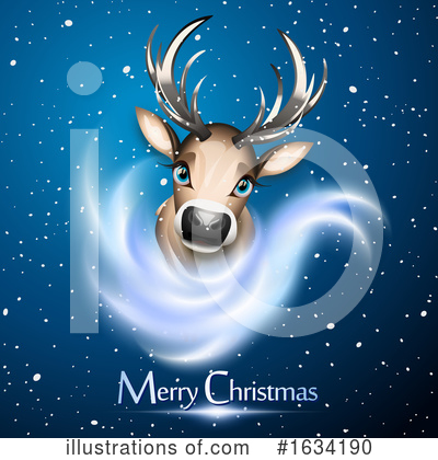Royalty-Free (RF) Reindeer Clipart Illustration by Oligo - Stock Sample #1634190