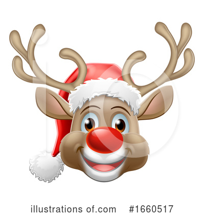 Royalty-Free (RF) Reindeer Clipart Illustration by AtStockIllustration - Stock Sample #1660517