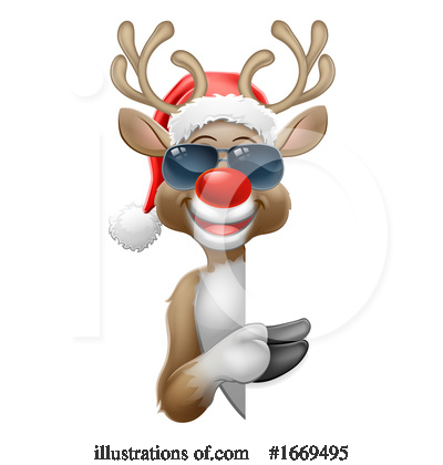 Royalty-Free (RF) Reindeer Clipart Illustration by AtStockIllustration - Stock Sample #1669495