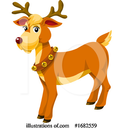 Royalty-Free (RF) Reindeer Clipart Illustration by Morphart Creations - Stock Sample #1682559