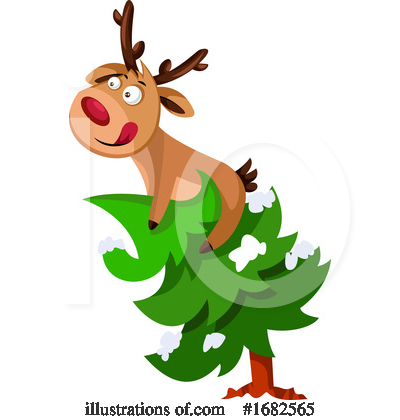 Royalty-Free (RF) Reindeer Clipart Illustration by Morphart Creations - Stock Sample #1682565