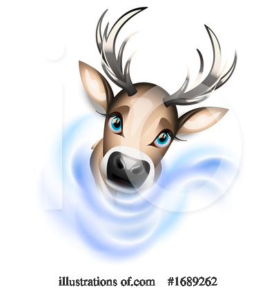Royalty-Free (RF) Reindeer Clipart Illustration by Oligo - Stock Sample #1689262