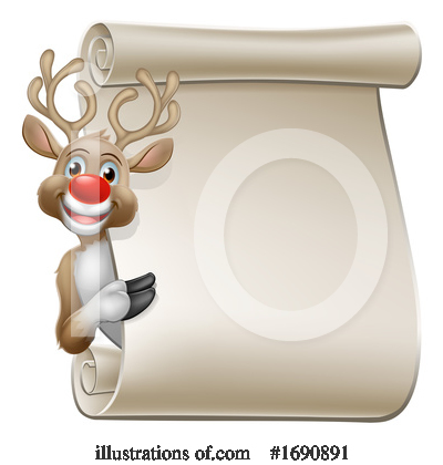 Royalty-Free (RF) Reindeer Clipart Illustration by AtStockIllustration - Stock Sample #1690891