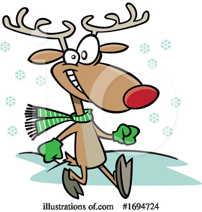 Rudolph Clipart #1694724 by toonaday
