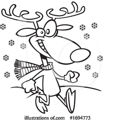 Reindeer Clipart #1694773 by toonaday