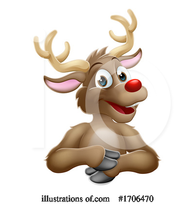 Deer Clipart #1706470 by AtStockIllustration