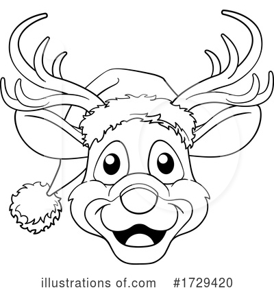 Royalty-Free (RF) Reindeer Clipart Illustration by AtStockIllustration - Stock Sample #1729420