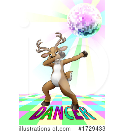 Royalty-Free (RF) Reindeer Clipart Illustration by AtStockIllustration - Stock Sample #1729433