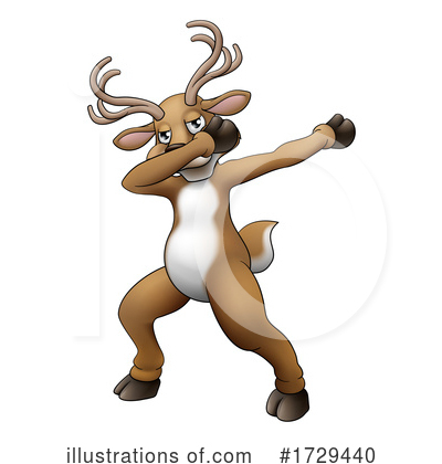 Royalty-Free (RF) Reindeer Clipart Illustration by AtStockIllustration - Stock Sample #1729440