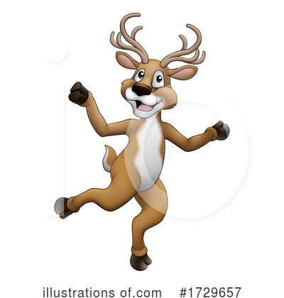 Royalty-Free (RF) Reindeer Clipart Illustration by AtStockIllustration - Stock Sample #1729657