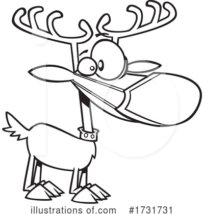 Reindeer Clipart #1731731 by toonaday