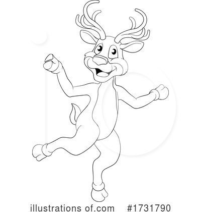 Royalty-Free (RF) Reindeer Clipart Illustration by AtStockIllustration - Stock Sample #1731790